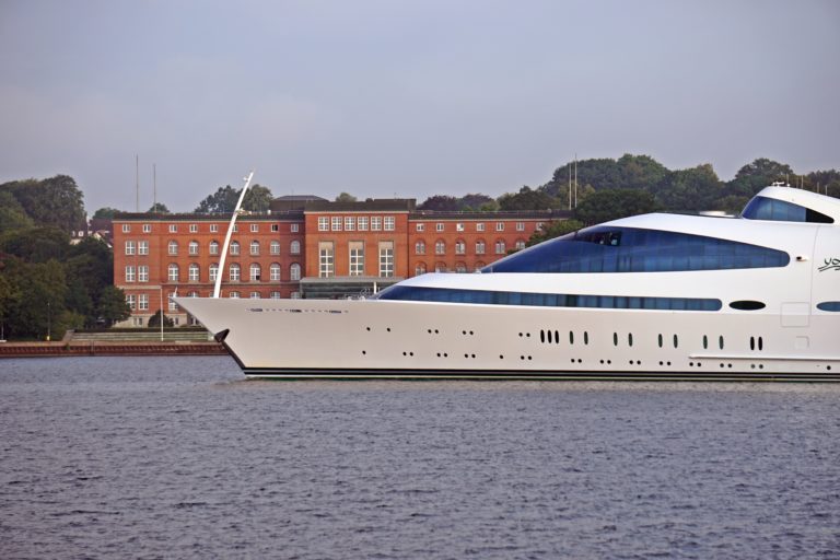 mega yacht in kiel