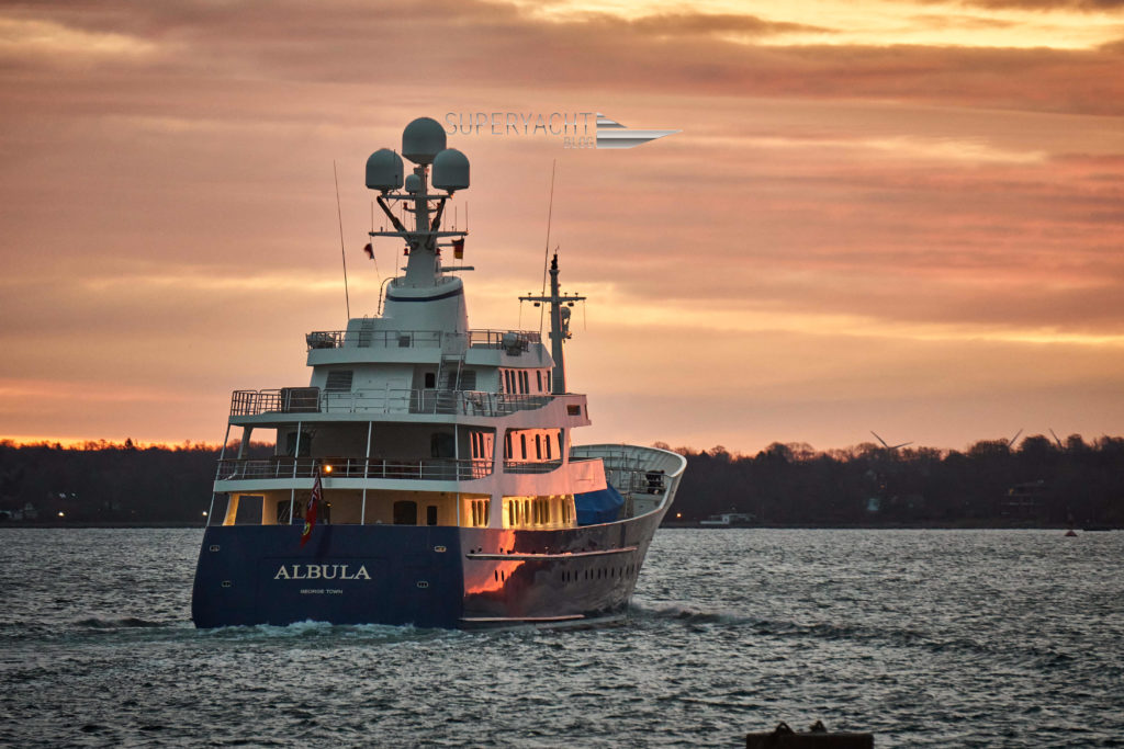 Albula was built in 2006 in Assens, Denmark at Royal Denship. The yacht returned to her home shipyard for a refit period.