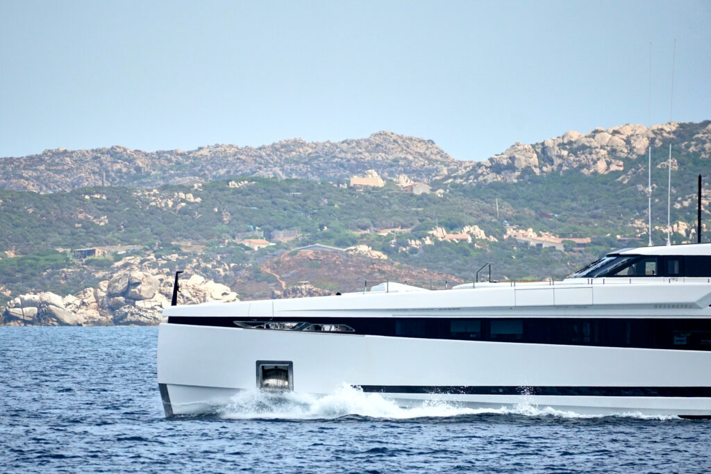 Superyacht K2 cruising in Sardinia